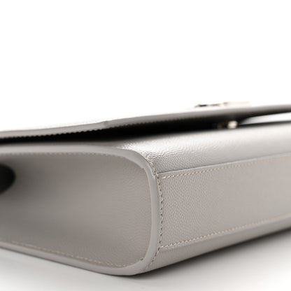 Saint Laurent Grain De Poudre Medium Monogram Kate Satchel Souris 10 of 11