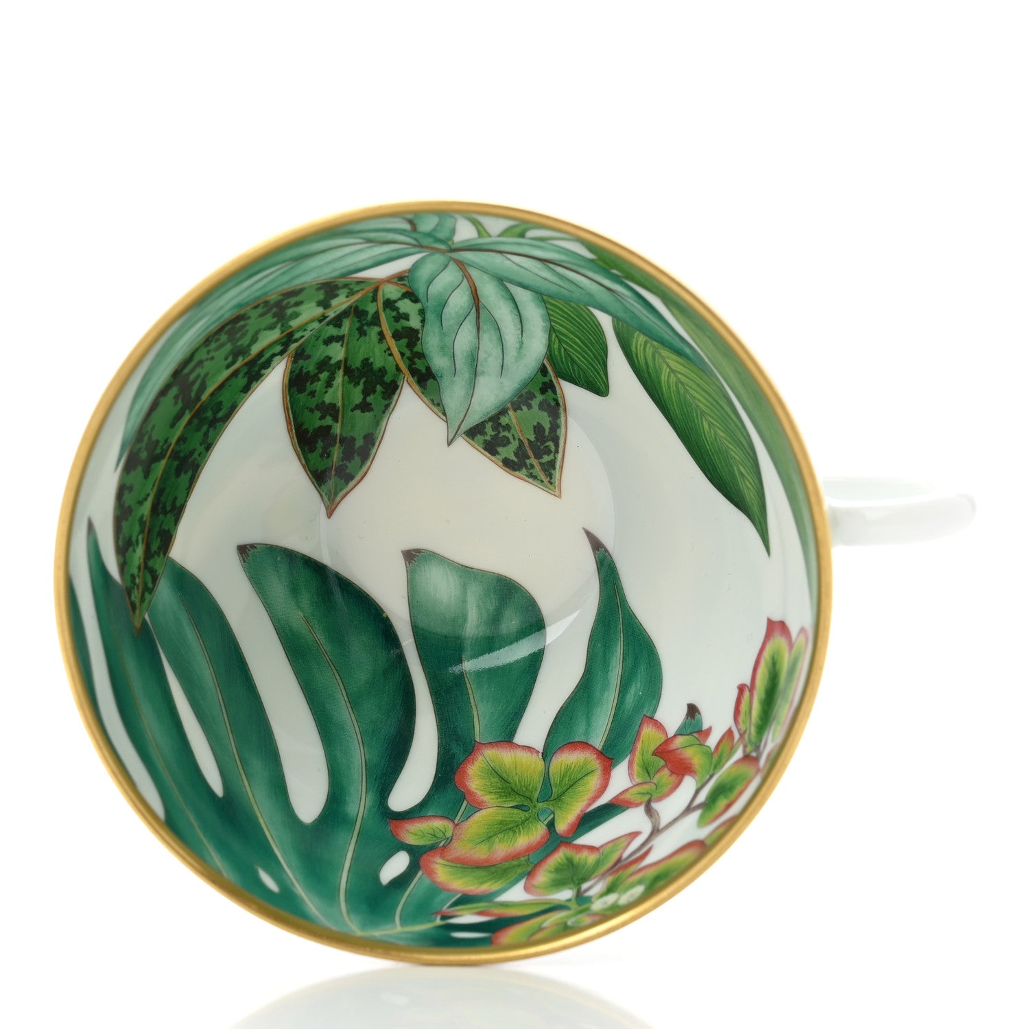 Hermes Porcelain Passifolia Tea Cup 2 of 4