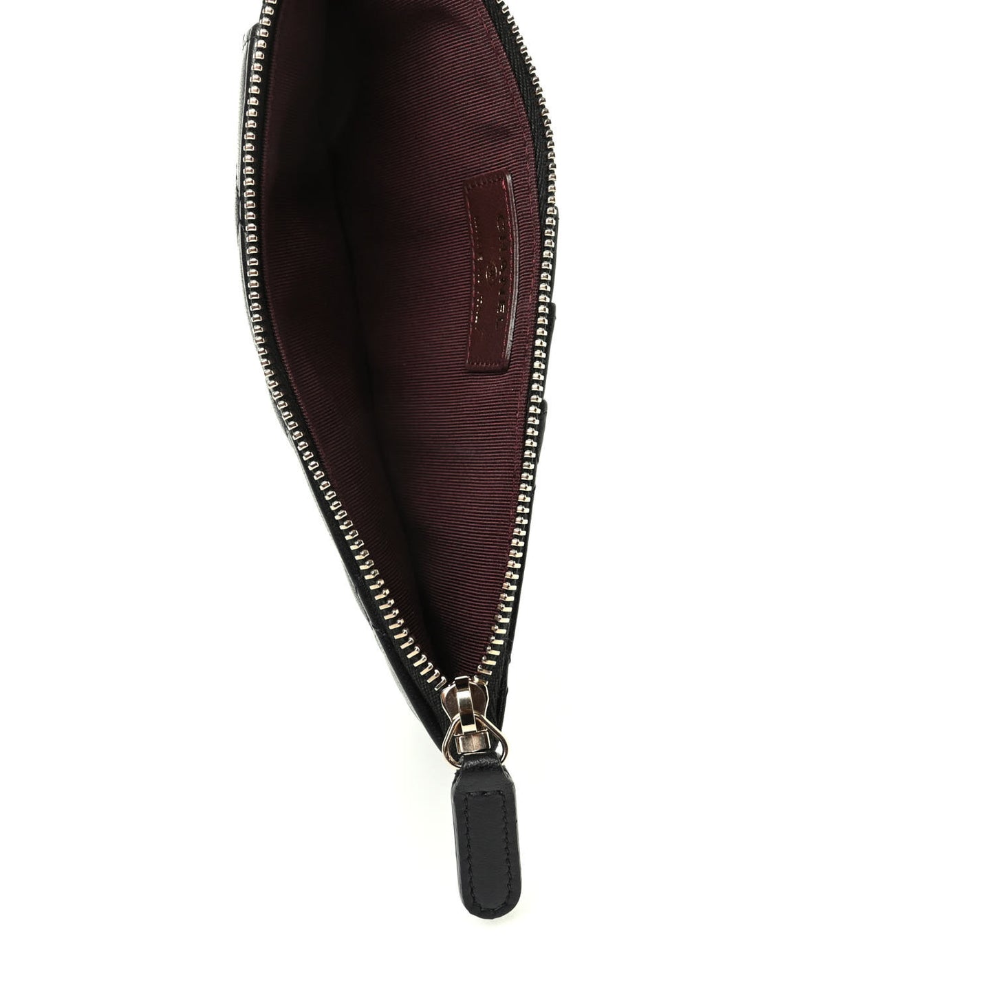 Lambskin Quilted Classic Flat Wallet Pouch Black