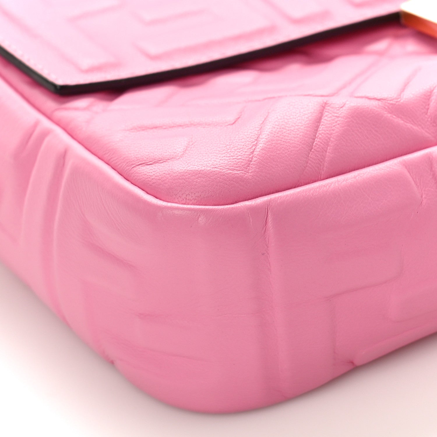 Fendi Nappa FF 1974 Embossed Baguette Lollypop 7 of 8