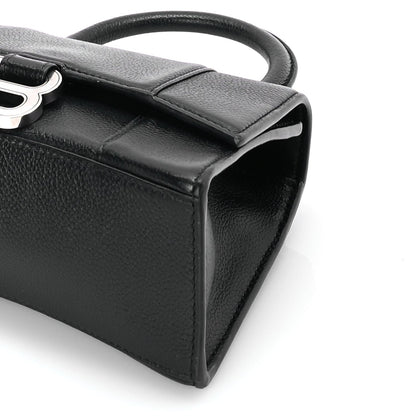 Balenciaga Grained Calfskin Hourglass Top Handle Bag XS Black 8 of 8