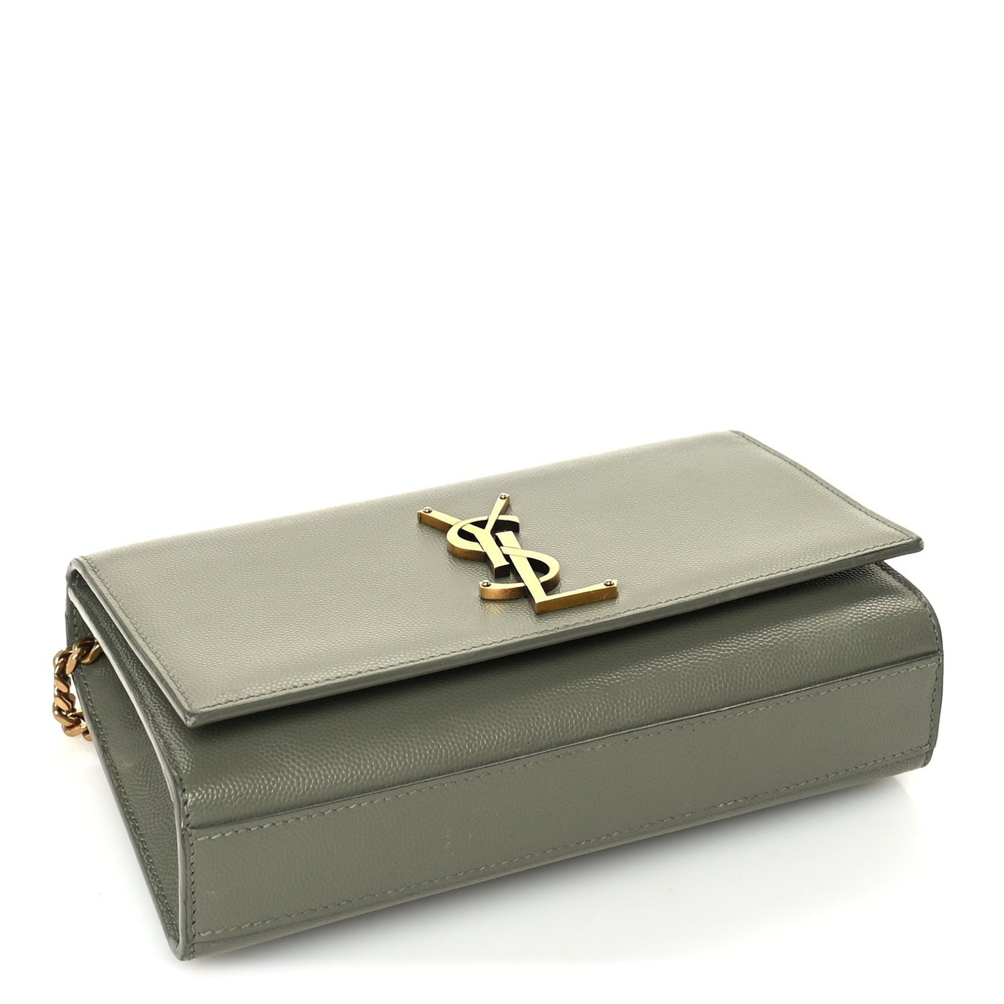 Grain De Poudre Small Monogram Kate Satchel  Green