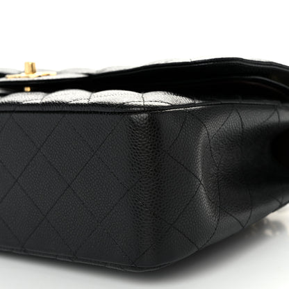 Chanel Caviar Quilted Jumbo Double Flap Black 10 of 11