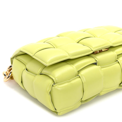 Bottega Veneta Lambskin Maxi Intreccio Padded Chain Cassette Crossbody Bag  Kiwi 7 of 7
