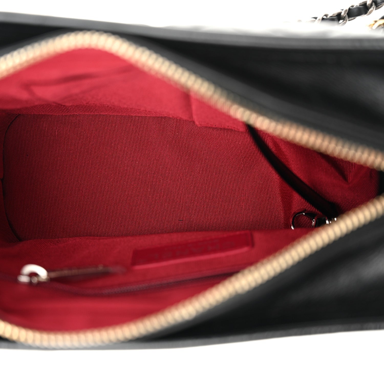 Chanel Aged Calfskin Quilted Small Gabrielle Hobo Black 5 of 7