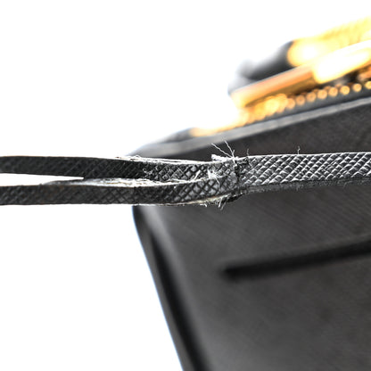 Prada Saffiano Small Galleria Double Zip Tote Black 10 of 11