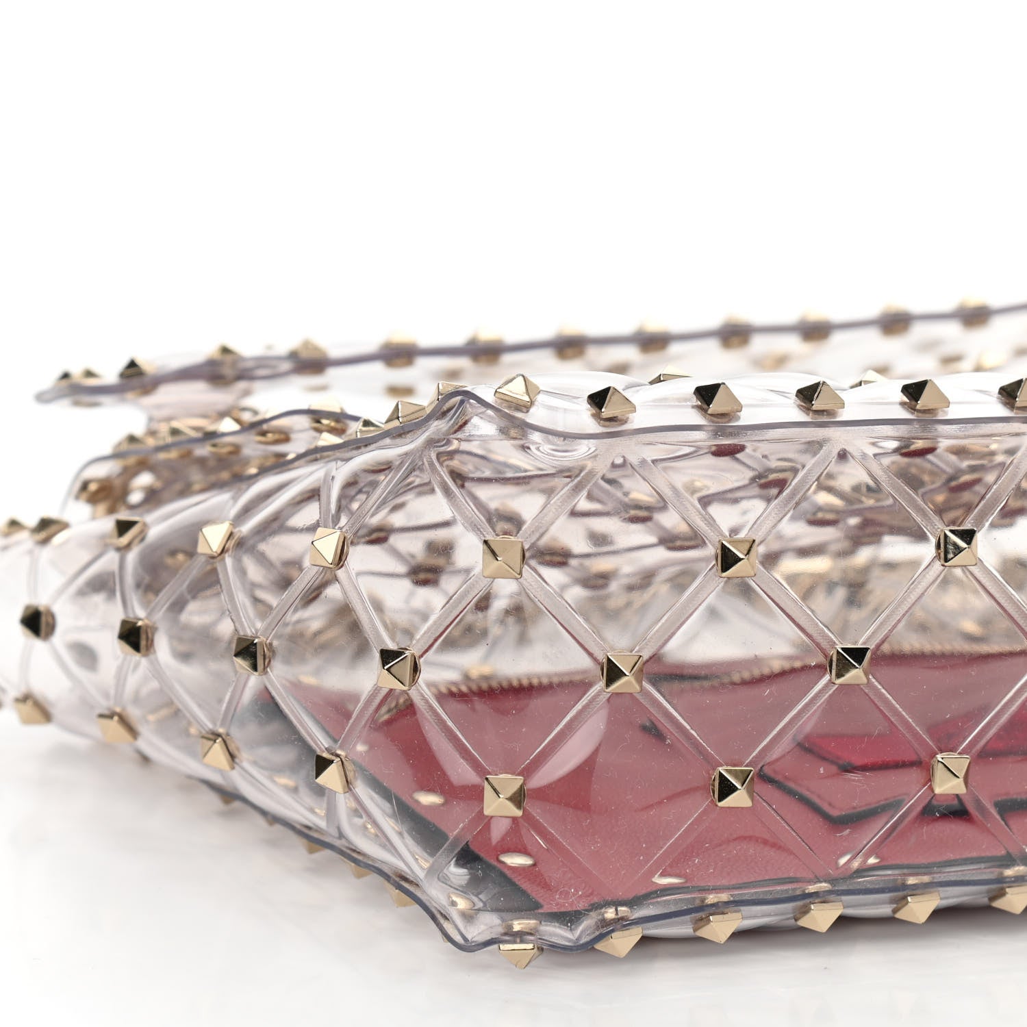 Valentino Garavani PVC Medium Rockstud Spike Shoulder Bag 9 of 9