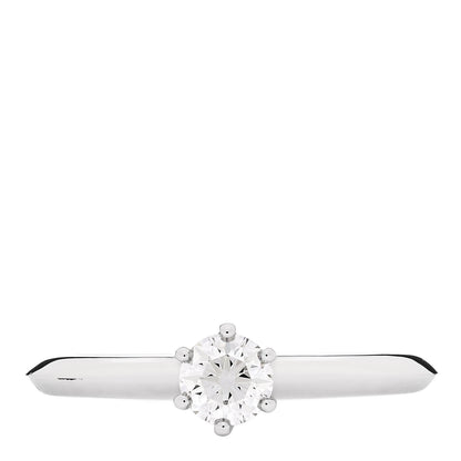 Tiffany Platinum Diamond .32ct Solitaire Engagement Ring 55 7.25 1 of 6