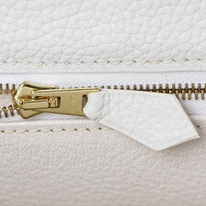 Hermes Taurillon Clemence Kelly Retourne 35 White 20 of 25