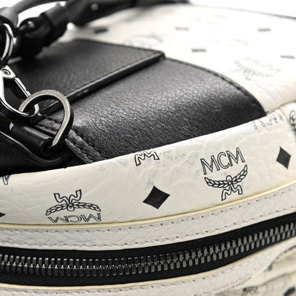 MCM Visetos Side Stud X-Mini Stark Bebe Boo Backpack White 25 of 28