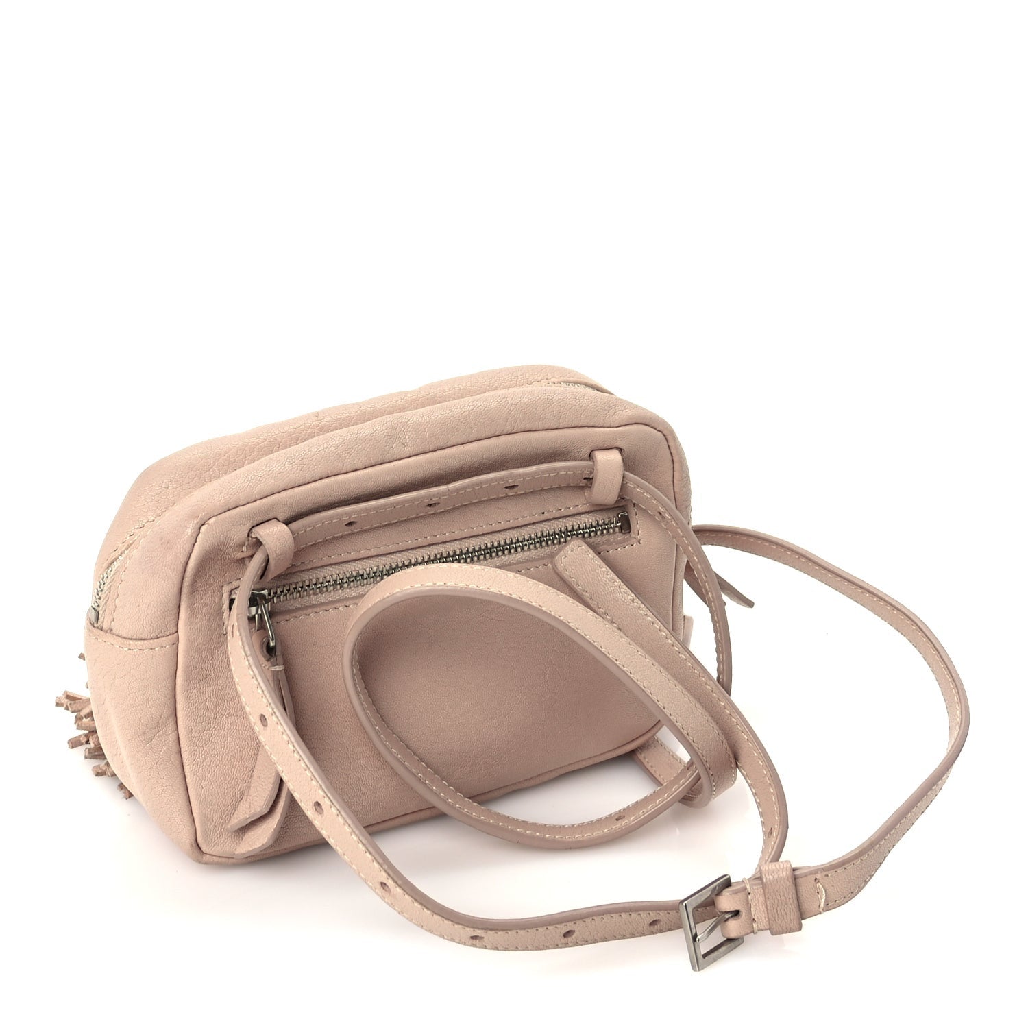 Saint Laurent Lambskin Monogram Lou Camera Belt Bag  Marble Pink 2 of 8