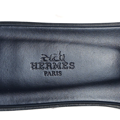 Hermes Denim Canvas Oran Sandals 38.5 Bleu Brut 8 of 10