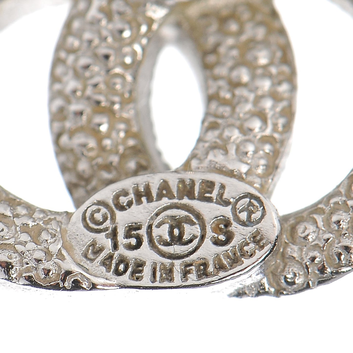 Crystal Timeless CC Earrings Silver