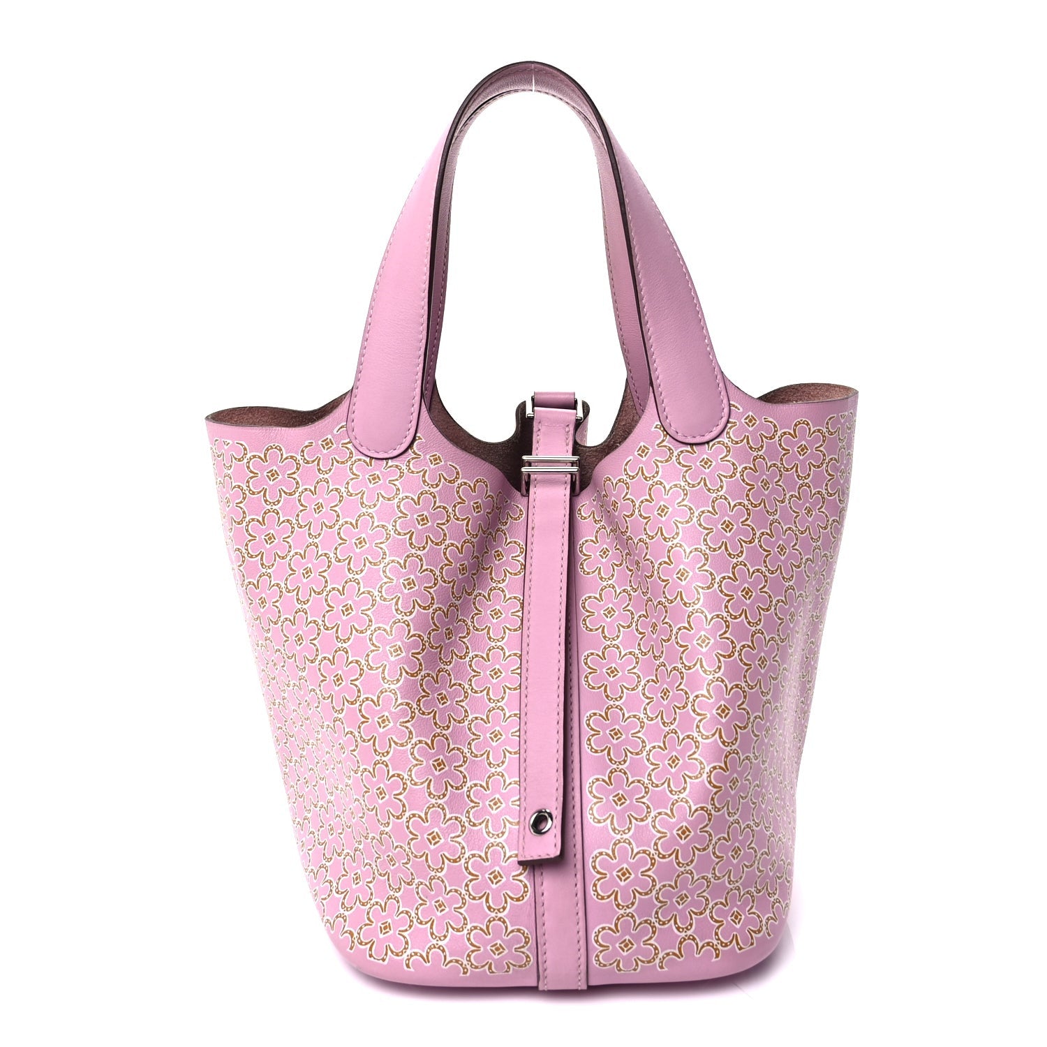 Hermes Swift Lucky Daisy Picotin Lock 18 PM  Mauve Sylvestre 1 of 7