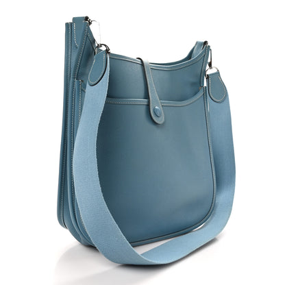 Hermes Epsom Evelyne PM Blue Jean 3 of 11