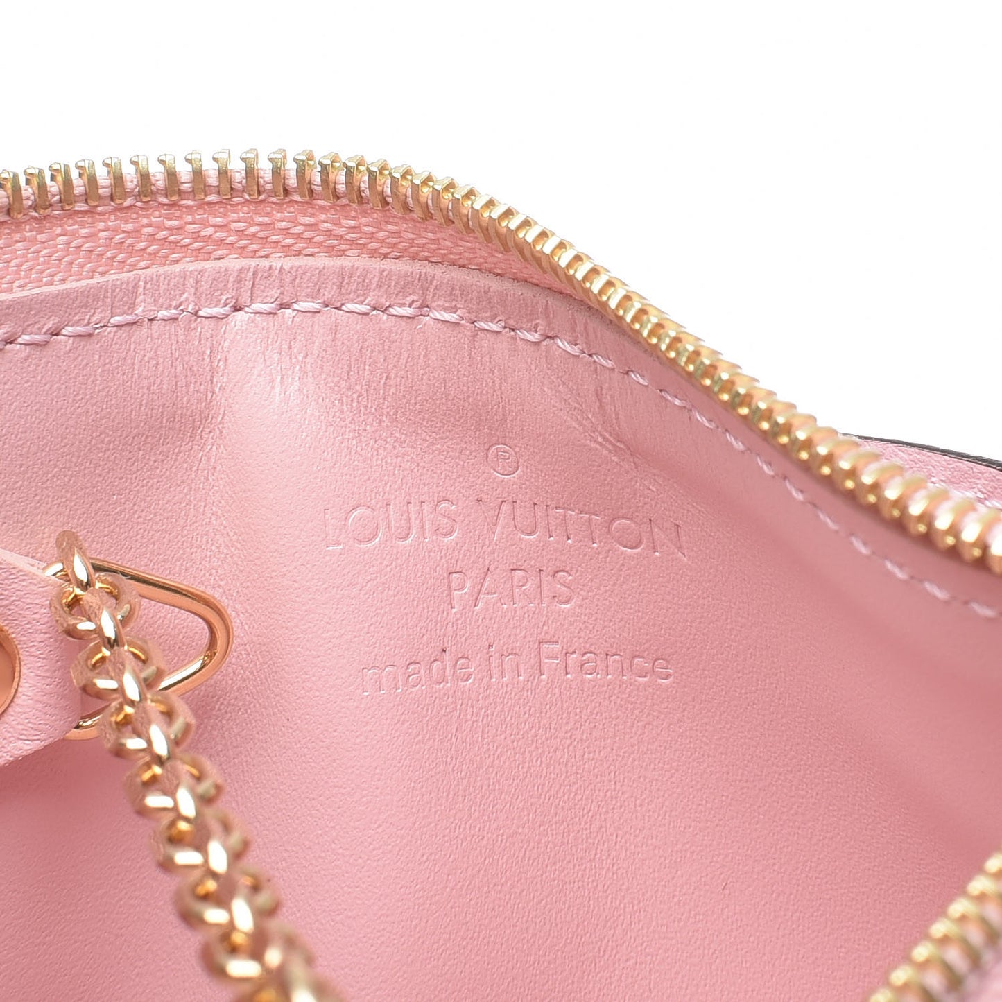 Patent Miroir Venice Key Pouch Rose Ballerine