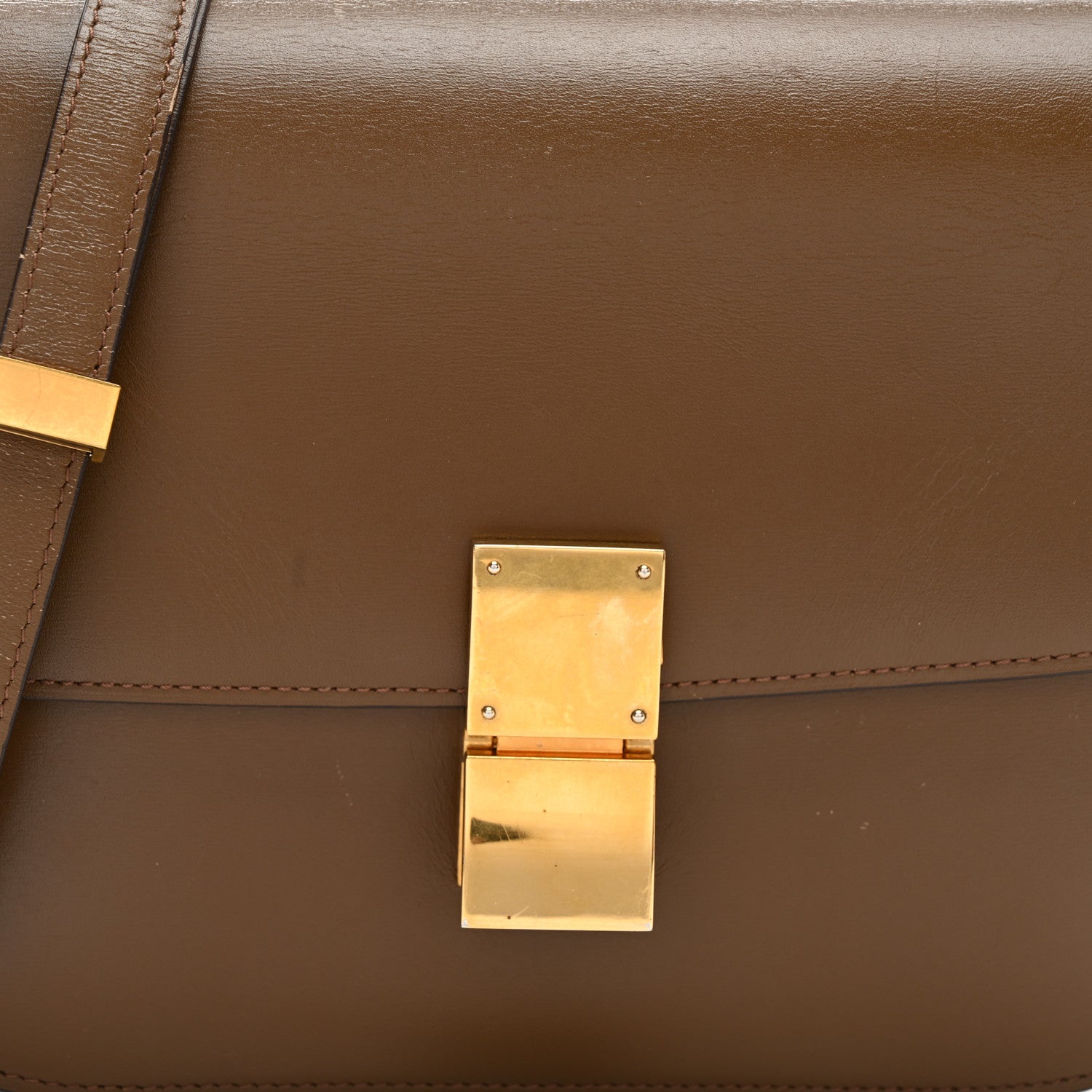 Celine Box Calfskin Medium Classic Box Flap Bag Camel 7 of 11