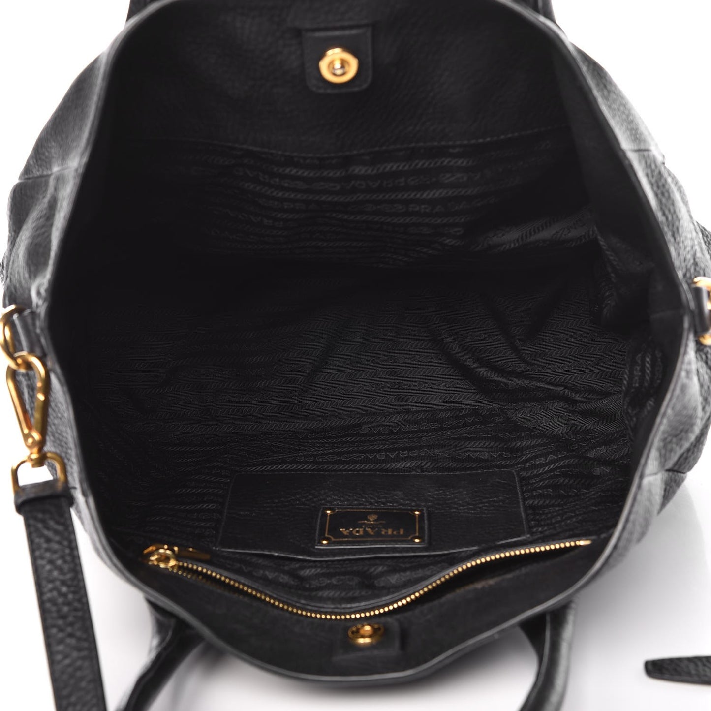 Vitello Daino Tote Black