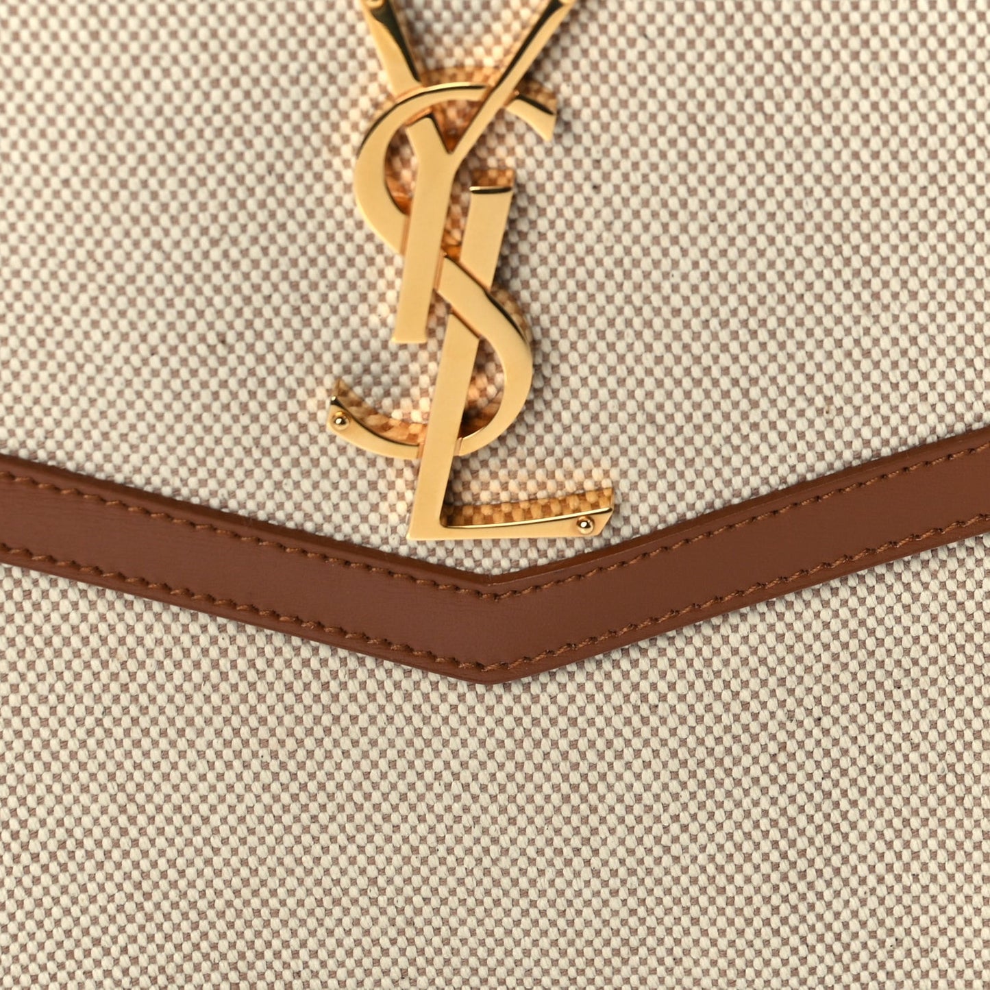 Canvas Uptown Pouch Natural Beige Brick