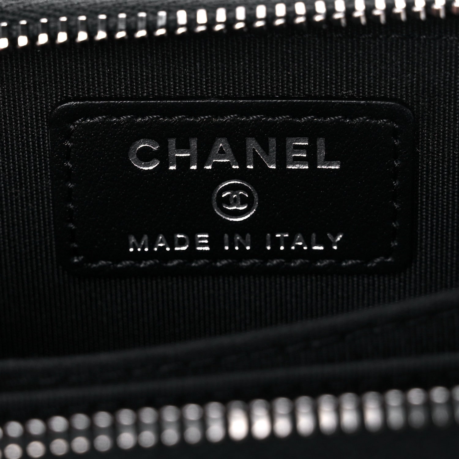 Chanel Caviar Quilted Zip Coin Purse Black 6 of 10