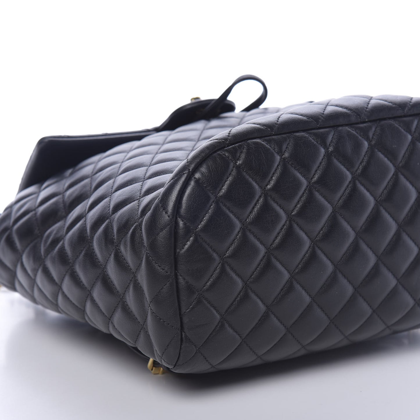 Lambskin Quilted Large Urban Spirit Backpack Black