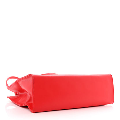 Telfar Vegan Leather Medium Shopping Bag Red 4 of 13