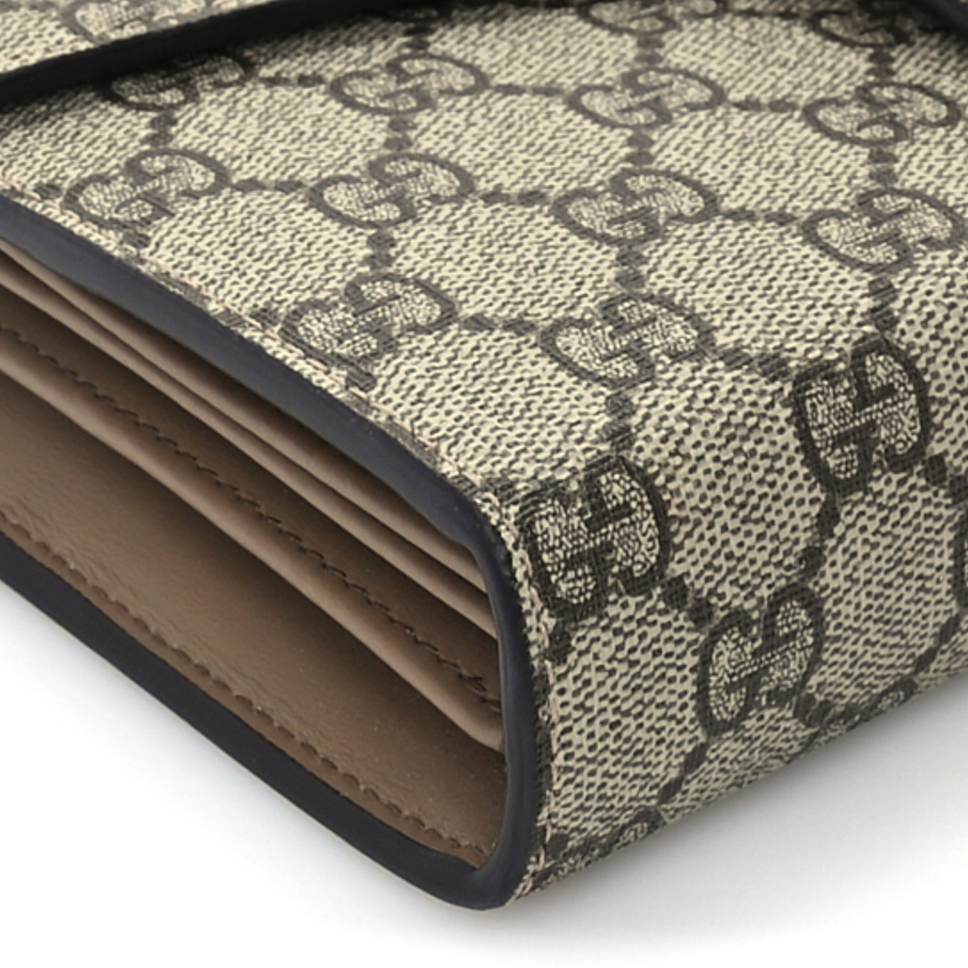Gucci GG Supreme Monogram Mini Dionysus Chain Wallet Beige Taupe 8 of 9