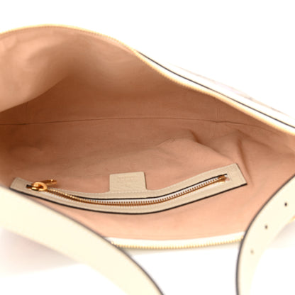 Gucci GG Supreme Monogram Les Pommes Small Ophidia Half Moon Hobo Beige Multicolor Mystic White 5 of 10
