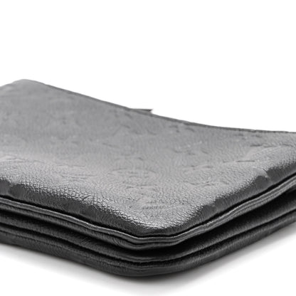 Louis Vuitton Empreinte Double Zip Pochette Black 11 of 11