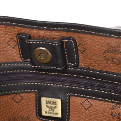 MCM Visetos Shopper Tote Cognac 17 of 18