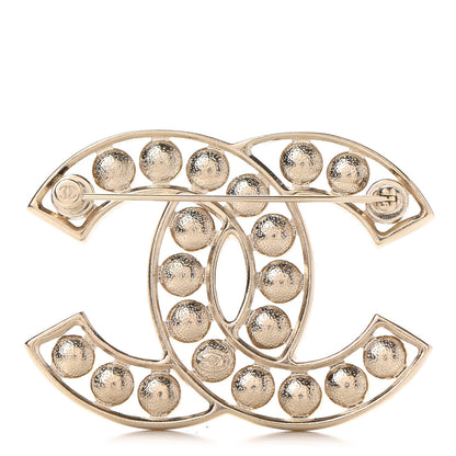 Chanel Pearl CC Brooch Light Gold 3 of 6