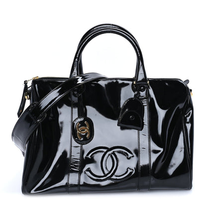Chanel Patent Timeless CC Duffel Bag  Black 1 of 7