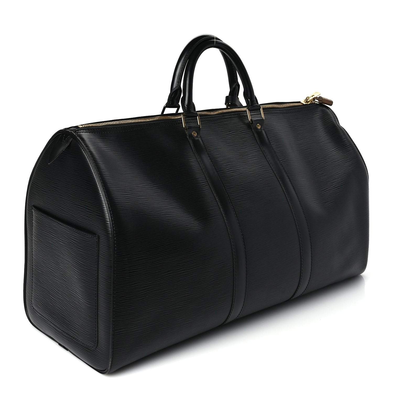 Louis Vuitton Epi Keepall 50 Black 3 of 9
