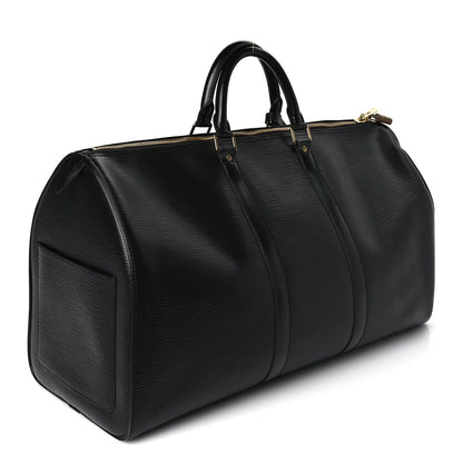 Louis Vuitton Epi Keepall 50 Black 3 of 9