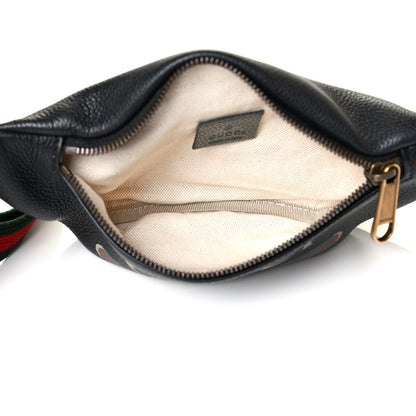 Gucci Grained Calfskin Small Logo Belt Bag Black 4 of 7