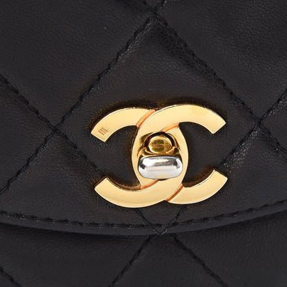 Chanel Lambskin Quilted Shoulder Bag Black 9 of 14