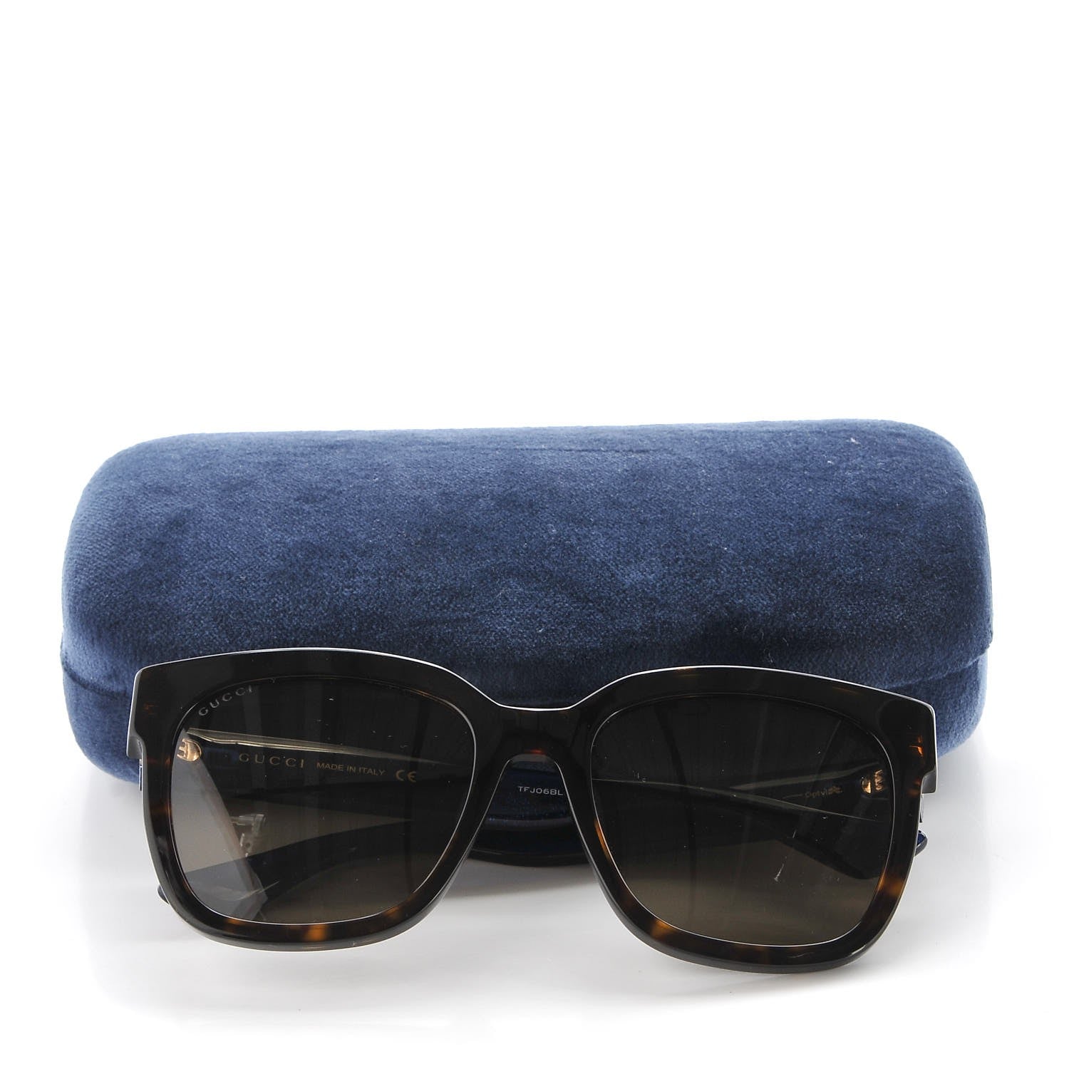 Gucci Web Sunglasses GG0034S Blue Havana 9 of 9