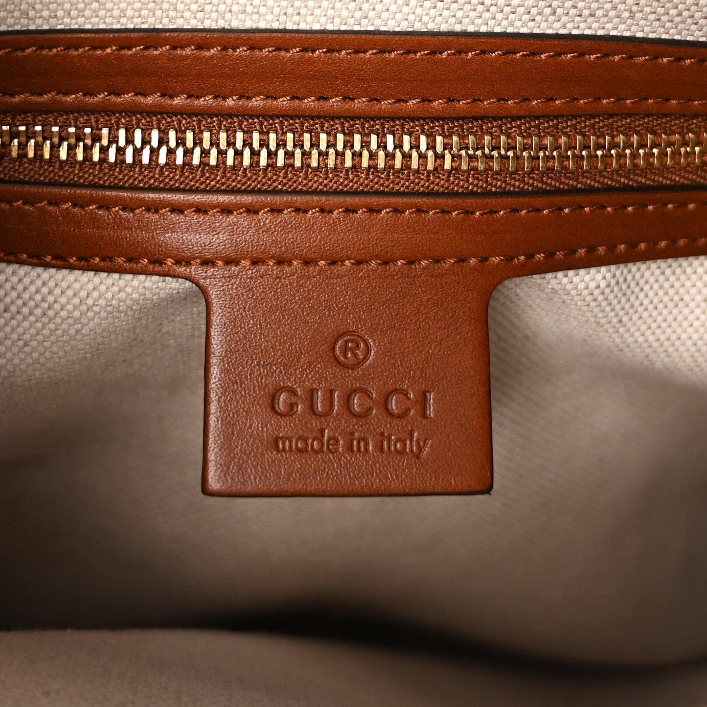 Charisma Calfskin  Embossed Medium Diana Tote Bag  Peanut Brown