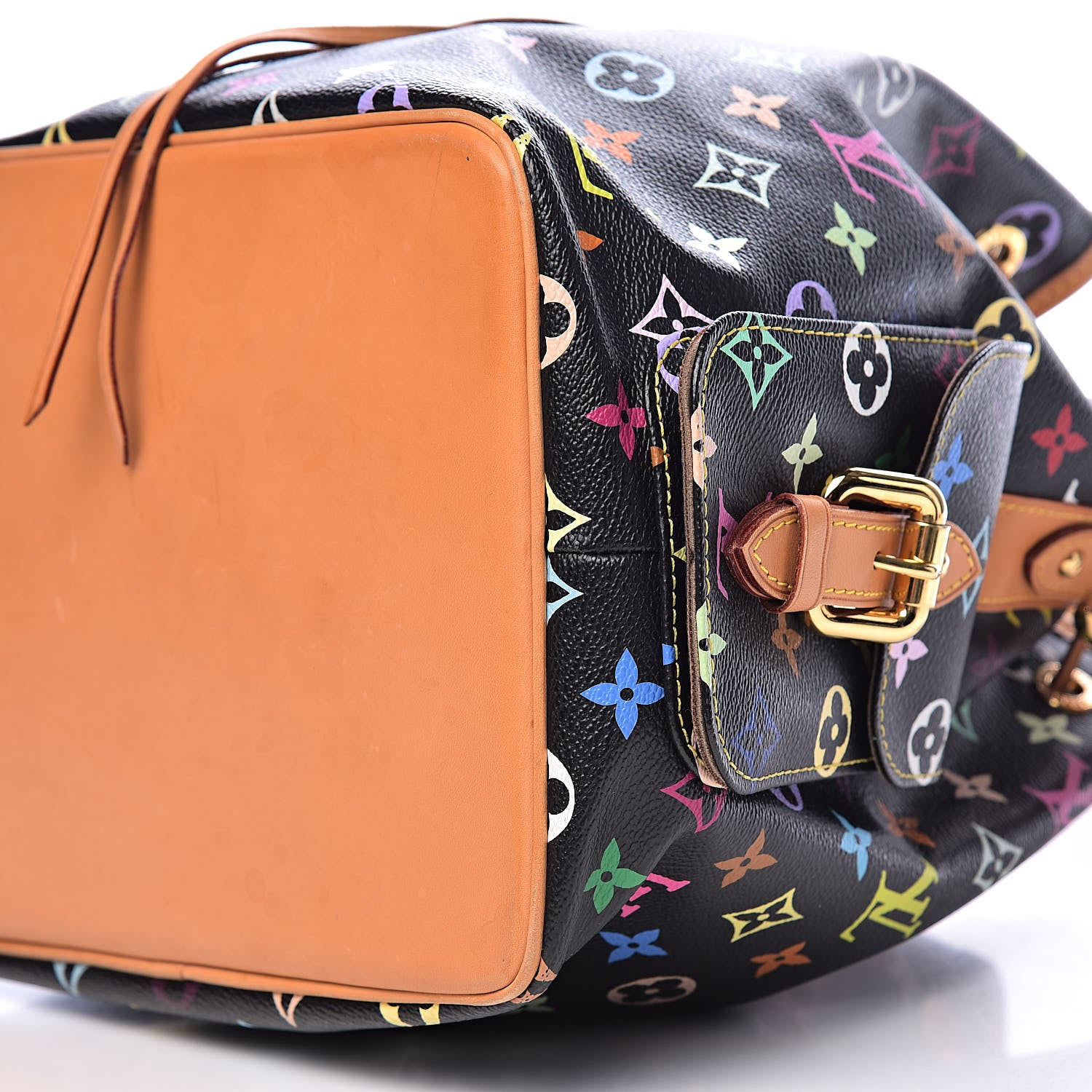 Louis Vuitton Monogram Multicolor Petit Noe Black 8 of 11