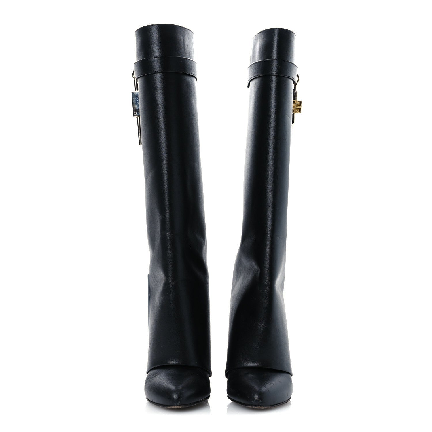 Givenchy Calfskin Shark Lock Pant Boots 38.5 Black 3 of 7