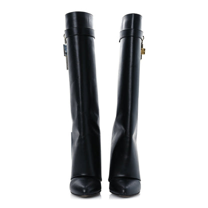 Givenchy Calfskin Shark Lock Pant Boots 38.5 Black 3 of 7