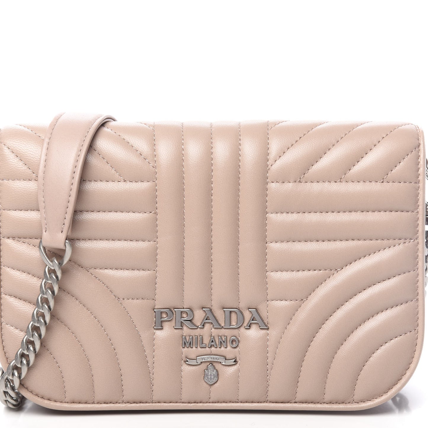Nappa Impunture Small Diagramme Crossbody Bag Cipria