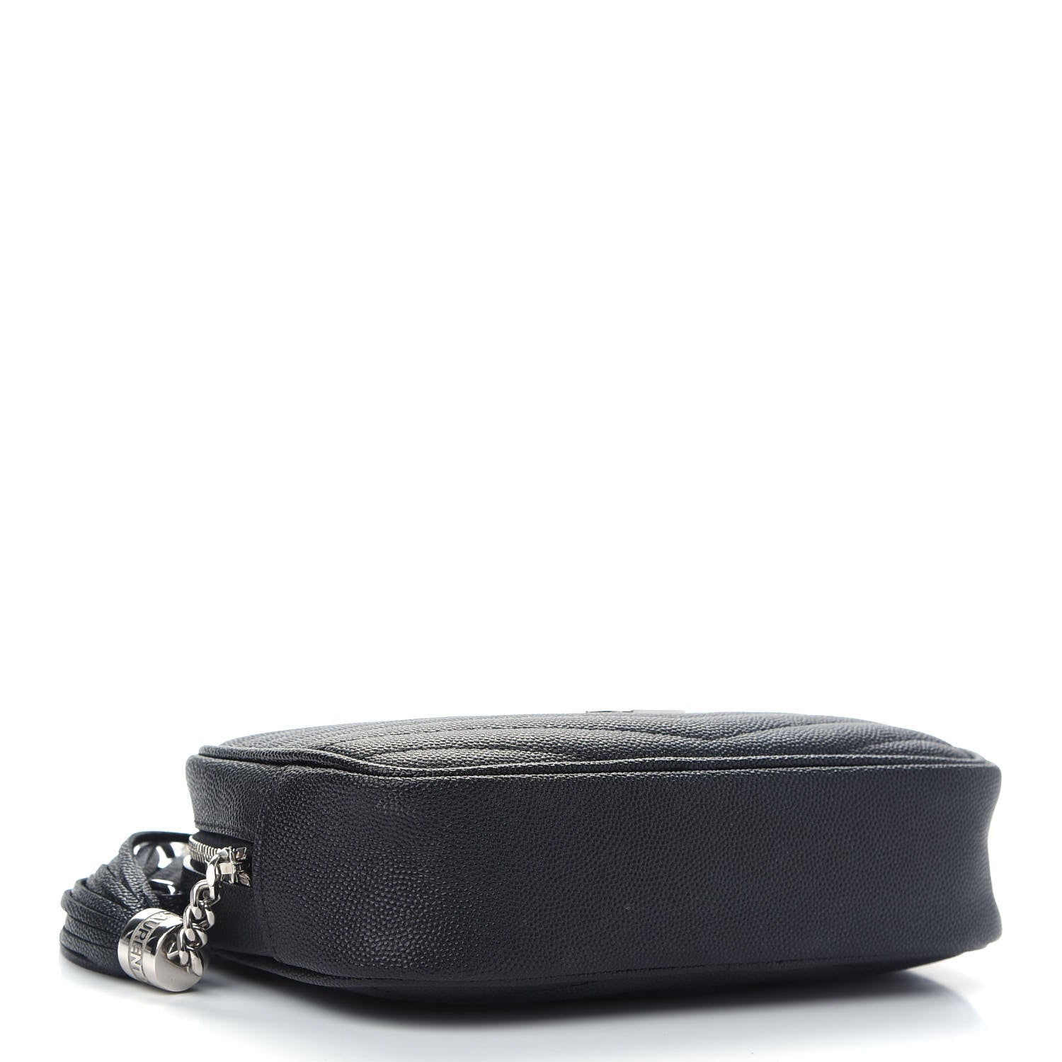 Saint Laurent Grain De Poudre Matelasse Monogram Mini Lou Camera Bag Black 4 of 8