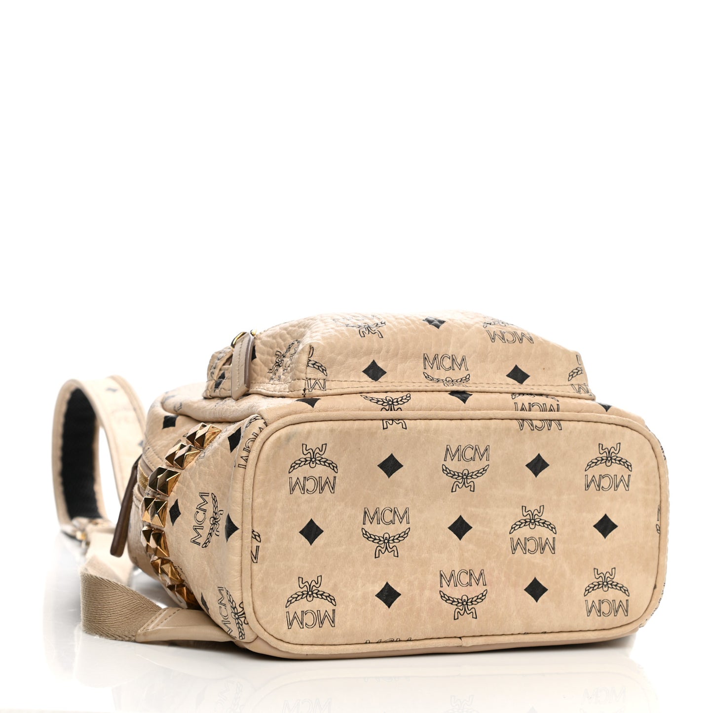 Visetos Side Stud Mini Stark Backpack Beige