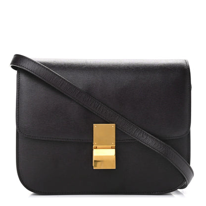 Celine Liege Calfskin Medium Classic Box Flap Bag Espresso 1 of 11