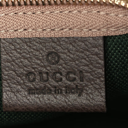 Gucci Monogram Web Small Giglio Tote Beige  Dark Brown 7 of 11