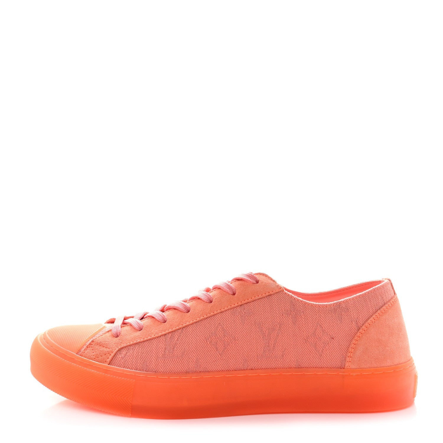 Louis Vuitton Canvas Monogram Mens Tattoo Sneakers Orange 1 of 7