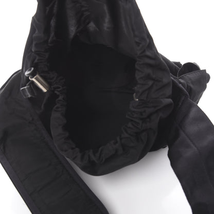 Prada Nylon Flat Messenger Bag Black 4 of 8