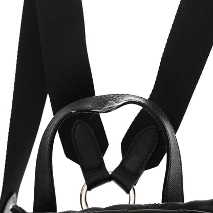 Prada Tessuto Nylon Saffiano Vela Quilted Backpack Black 12 of 16