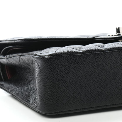 Chanel Caviar Quilted Medium Double Flap Black 8 of 9